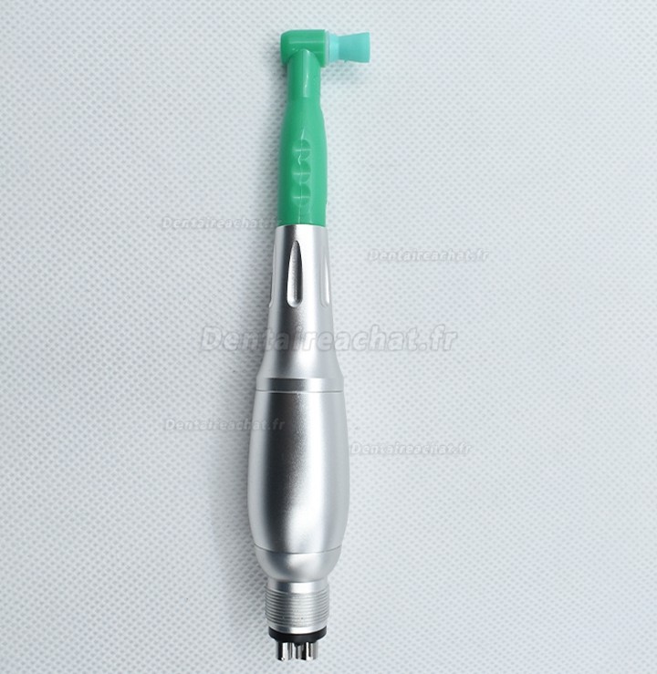 Pièce à main de prophylaxie 4:1 dentaire (3 cônes de nez + kit de moteur pneumatique de type E+ 50 têtes de rechange en plastique)